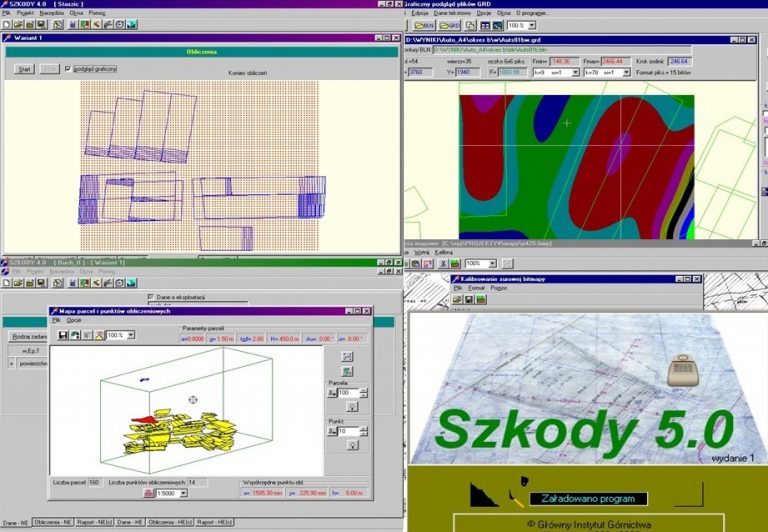 Program do prognozowania górniczych deformacji powierzchni